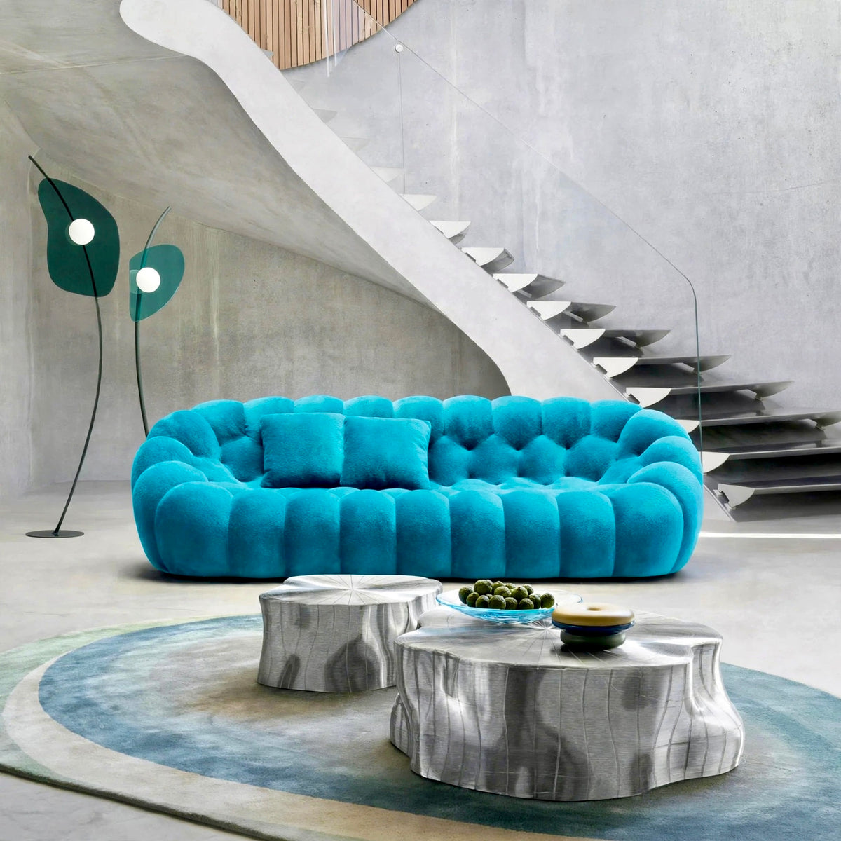 Canapé Bubble 3 Places – Velours | Casa Monarchy