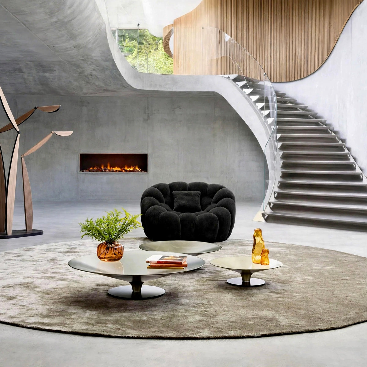 Fauteuil Bubble 1 place en velours, Casa Monarchy